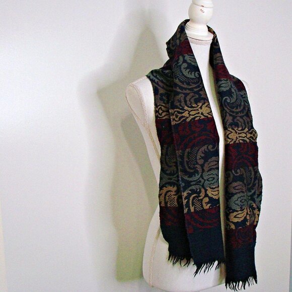Earthtone Boho Scarf Fashionable Light-weight Warm - Picture 2 of 10